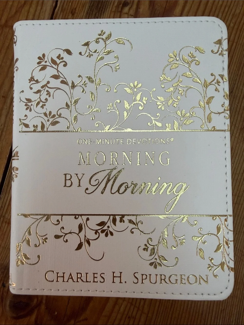Morning by Morning Devotional - White with Gold Accents